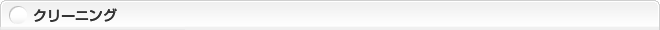 クリーニング
